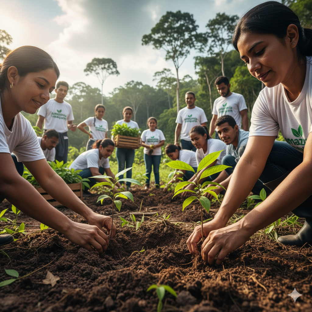 Plantio de mudas nativas